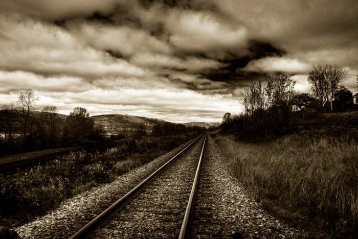 Dark Train Tracks